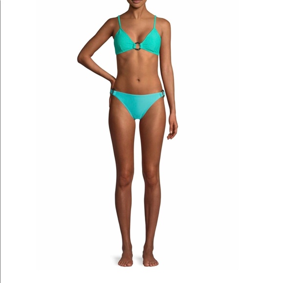 Tiffany’s green bikini top string triangle M 7-9 - Picture 4 of 6